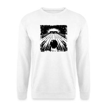 Bowling Skizze - Unisex Pullover - Weiß - Vorne - Alina (178cm) & Michal (187cm)