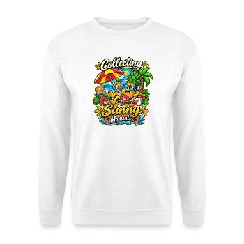 Coole Ananas - Unisex Pullover - Weiß - Vorne - Alina (178cm) & Michal (187cm)