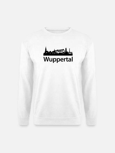 Wuppertal Skyline - Unisex Pullover - Weiß