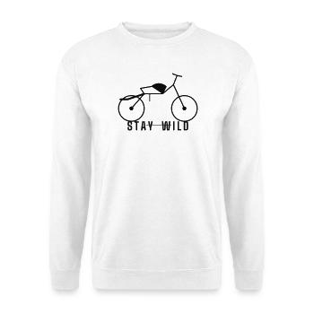 Stay Wild - Unisex Pullover - Weiß - Vorne - Alina (178cm) & Michal (187cm)
