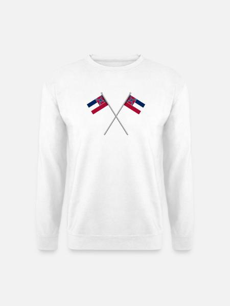 Mississippi-Flagge - Unisex Pullover - Weiß