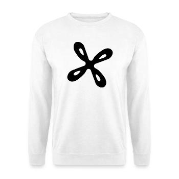 Propeller - Unisex Pullover - Weiß - Vorne - Alina (178cm) & Michal (187cm)