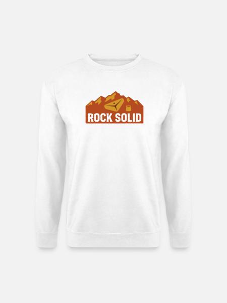 Berg Klettergriff Grafik Logo - Unisex Pullover - Weiß
