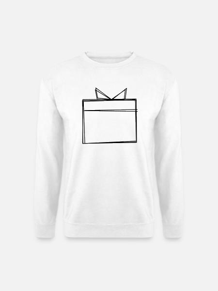 Geschenk handgezeichnet - Unisex Pullover - Weiß