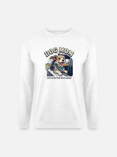 Hundemama - Unisex Pullover - Weiß