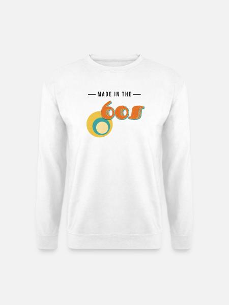 Made in 60s – Classic Vintage Retro - Unisex Pullover - Weiß
