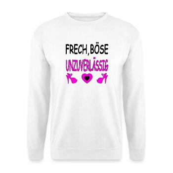 High Heels - Unisex Pullover - Weiß - Vorne - Alina (178cm) & Michal (187cm)