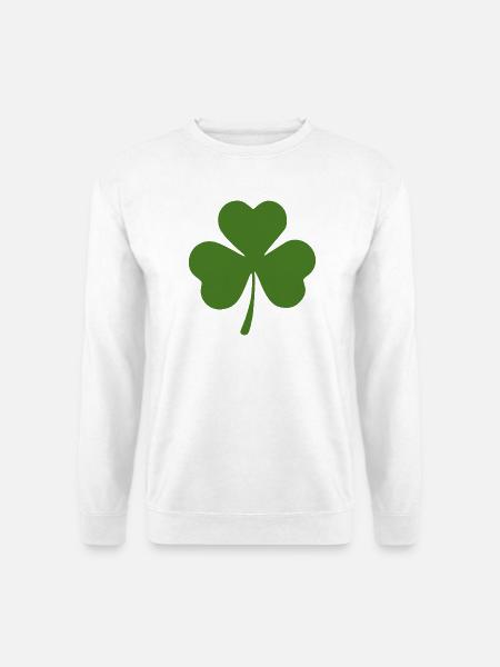 Kleeblatt Geschenk - Unisex Pullover - Weiß