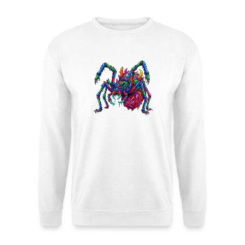 Neon Arachnid Rampage - Unisex Pullover - Weiß - Vorne - Alina (178cm) & Michal (187cm)