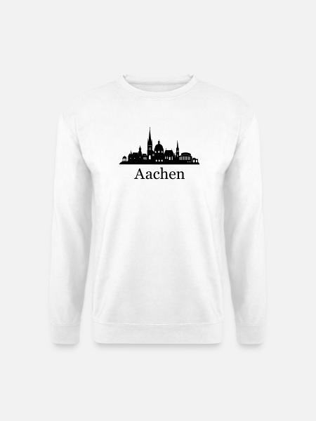 Aachen Skyline - Unisex Pullover - Weiß