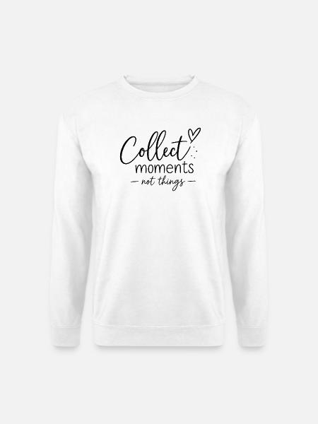 Erinnerungen sammeln - Unisex Pullover - Weiß