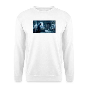 Die Alp kehrt zurück, um den Schläfer zu verfolgen - Unisex Pullover - Weiß - Vorne - Alina (178cm) & Michal (187cm)