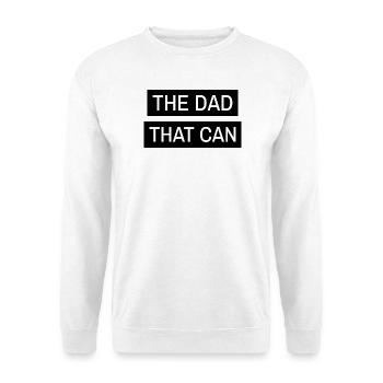Der Vater, der es kann - Unisex Pullover - Weiß - Vorne - Alina (178cm) & Michal (187cm)
