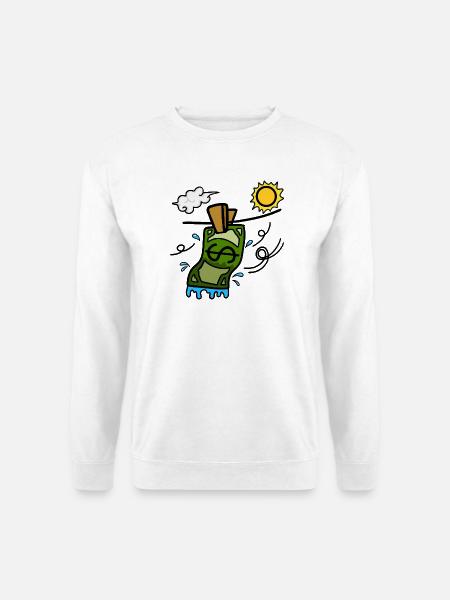Geldwäsche - Unisex Pullover - Weiß