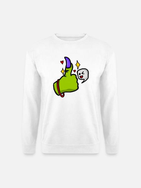 Die Hand der Hexe nimmt eine Pose ein - Unisex Pullover - Weiß