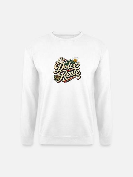 La Dolce Rente! Wandern Berge - Unisex Pullover - Weiß