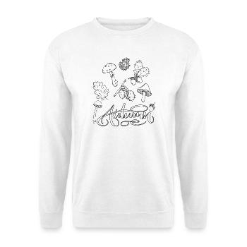 Autumn - Unisex Pullover - Weiß - Vorne - Alina (178cm) & Michal (187cm)