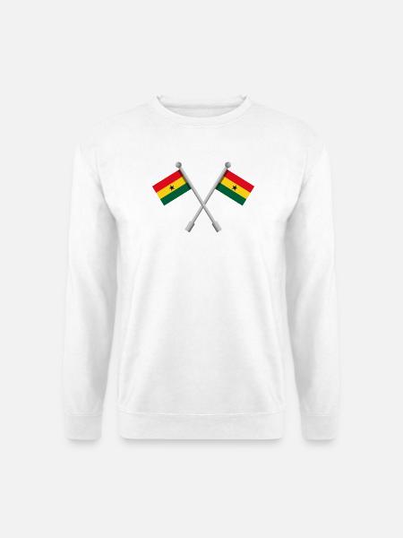 Ghanaische Flagge - Unisex Pullover - Weiß