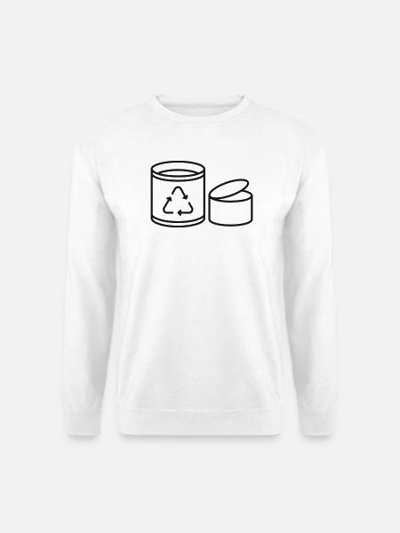 Ikone der Metallrecyclinglinie - Unisex Pullover - Weiß