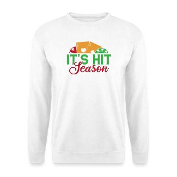 Gambling Fan It´s Hit Season Casino - Unisex Pullover - Weiß - Vorne - Alina (178cm) & Michal (187cm)
