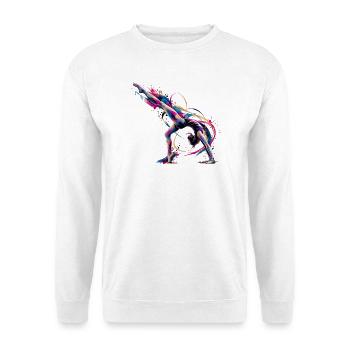 Turnerin - Unisex Pullover - Weiß - Vorne - Alina (178cm) & Michal (187cm)