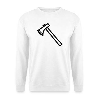 Axt - Unisex Pullover - Weiß - Vorne - Alina (178cm) & Michal (187cm)