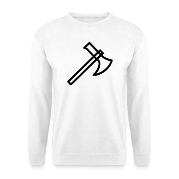 Axt - Unisex Pullover - Weiß - Vorne - Alina (178cm) & Michal (187cm)