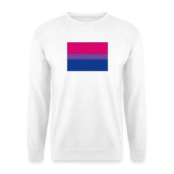 Bisexuelle Flagge - Unisex Pullover - Weiß - Vorne - Alina (178cm) & Michal (187cm)