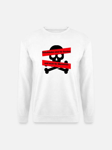 SCHUBLADEN SIND FÜR SOCKEN, TOLERANZ MENSCHENRECHT - Unisex Pullover - Weiß