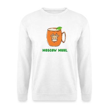 MOSCOW MUHL - Unisex Pullover - Weiß - Vorne - Alina (178cm) & Michal (187cm)