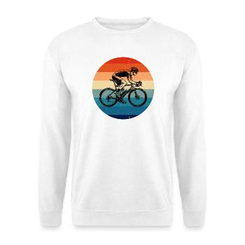 Geschenkidee für einen Roadbike mit Roadbike - Unisex Pullover - Weiß - Vorne - Alina (178cm) & Michal (187cm)