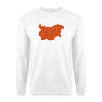 Karte von Bulgarien - Unisex Pullover - Weiß - Vorne - Alina (178cm) & Michal (187cm)