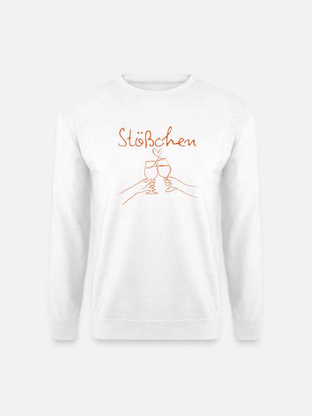 STÖßCHEN, PARTY, GESELLIGKEIT, DAYDRINKING 🥂🥂🥂 - Unisex Pullover - Weiß
