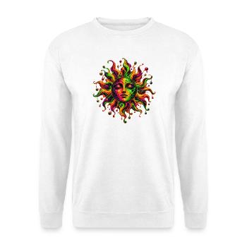 Solare Träumerei - Unisex Pullover - Weiß - Vorne - Alina (178cm) & Michal (187cm)