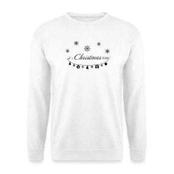 Es ist Weihnachtszeit - Unisex Pullover - Weiß - Vorne - Alina (178cm) & Michal (187cm)