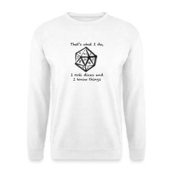 DM Tirion - Unisex Pullover - Weiß - Vorne - Alina (178cm) & Michal (187cm)