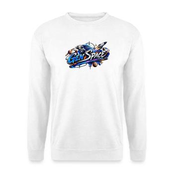 Gen Space Neon Galaxy - Unisex Pullover - Weiß - Vorne - Alina (178cm) & Michal (187cm)