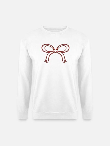 Silhouette der Bandschleife - Unisex Pullover - Weiß