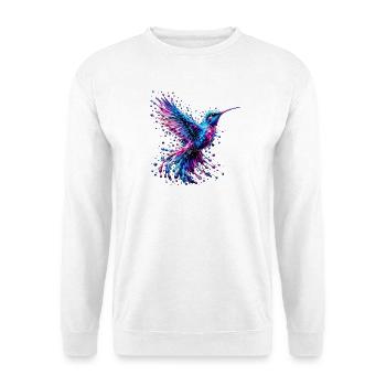 Flügel des Strahlens - Unisex Pullover - Weiß - Vorne - Alina (178cm) & Michal (187cm)