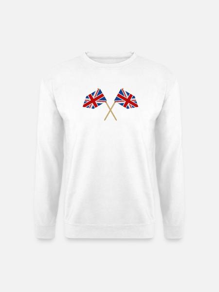 Flagge Großbritanniens - Unisex Pullover - Weiß