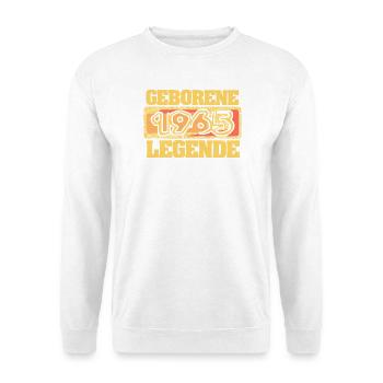 1965 - Unisex Pullover - Weiß - Vorne - Alina (178cm) & Michal (187cm)