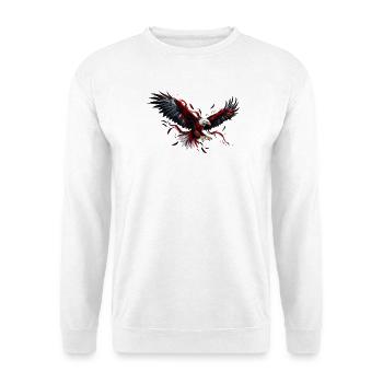Adler - Unisex Pullover - Weiß - Vorne - Alina (178cm) & Michal (187cm)