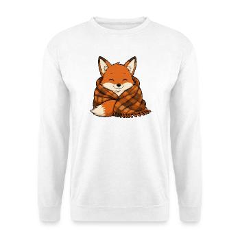 fuchs-decke - Unisex Pullover - Weiß - Vorne - Alina (178cm) & Michal (187cm)