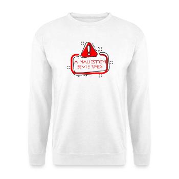 MALI_ESTREMI-01 - Unisex Pullover - Weiß - Vorne - Alina (178cm) & Michal (187cm)