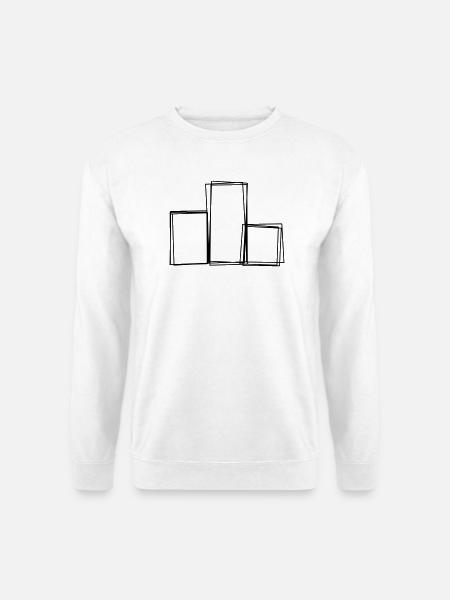 Siegerpodest handgezeichnet - Unisex Pullover - Weiß