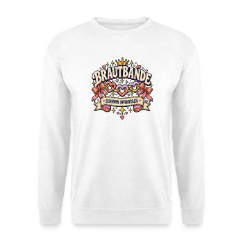 Brautbande – Zusammen unvergesslich - Unisex Pullover - Weiß - Vorne - Alina (178cm) & Michal (187cm)