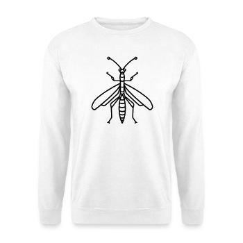 Insekt - Unisex Pullover - Weiß - Vorne - Alina (178cm) & Michal (187cm)