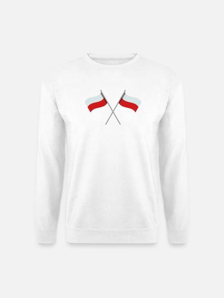 Polnische Flagge - Unisex Pullover - Weiß