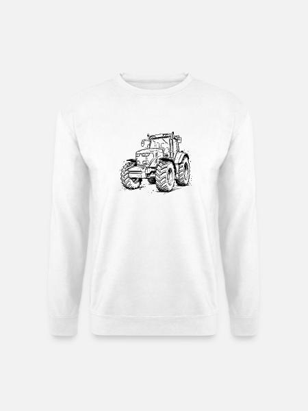 Traktor / Traktor / Traktor - Unisex Pullover - Weiß