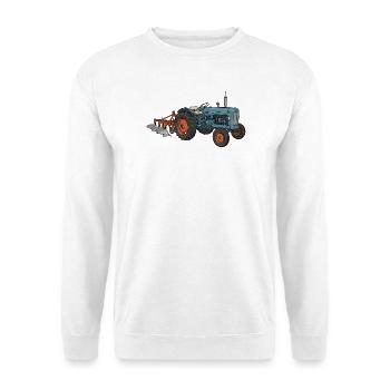 Traktor / Traktor / Traktor - Unisex Pullover - Weiß - Vorne - Alina (178cm) & Michal (187cm)